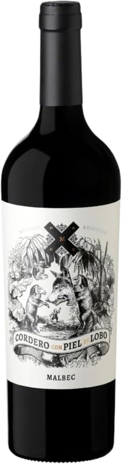Vinho Tinto Argentino Cordero Con Piel de Lobo Malbec 750ml - Imagem 2