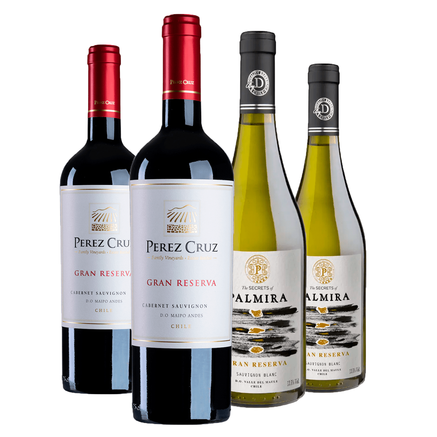 Kit 4  Edição Especial Gran Reserva:  Cabernet Sauvignon e Sauvignon Blanc