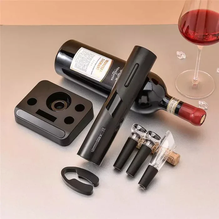 Abridor de Vinho Elétrico Recarregável com Design Sofisticado Lenogue